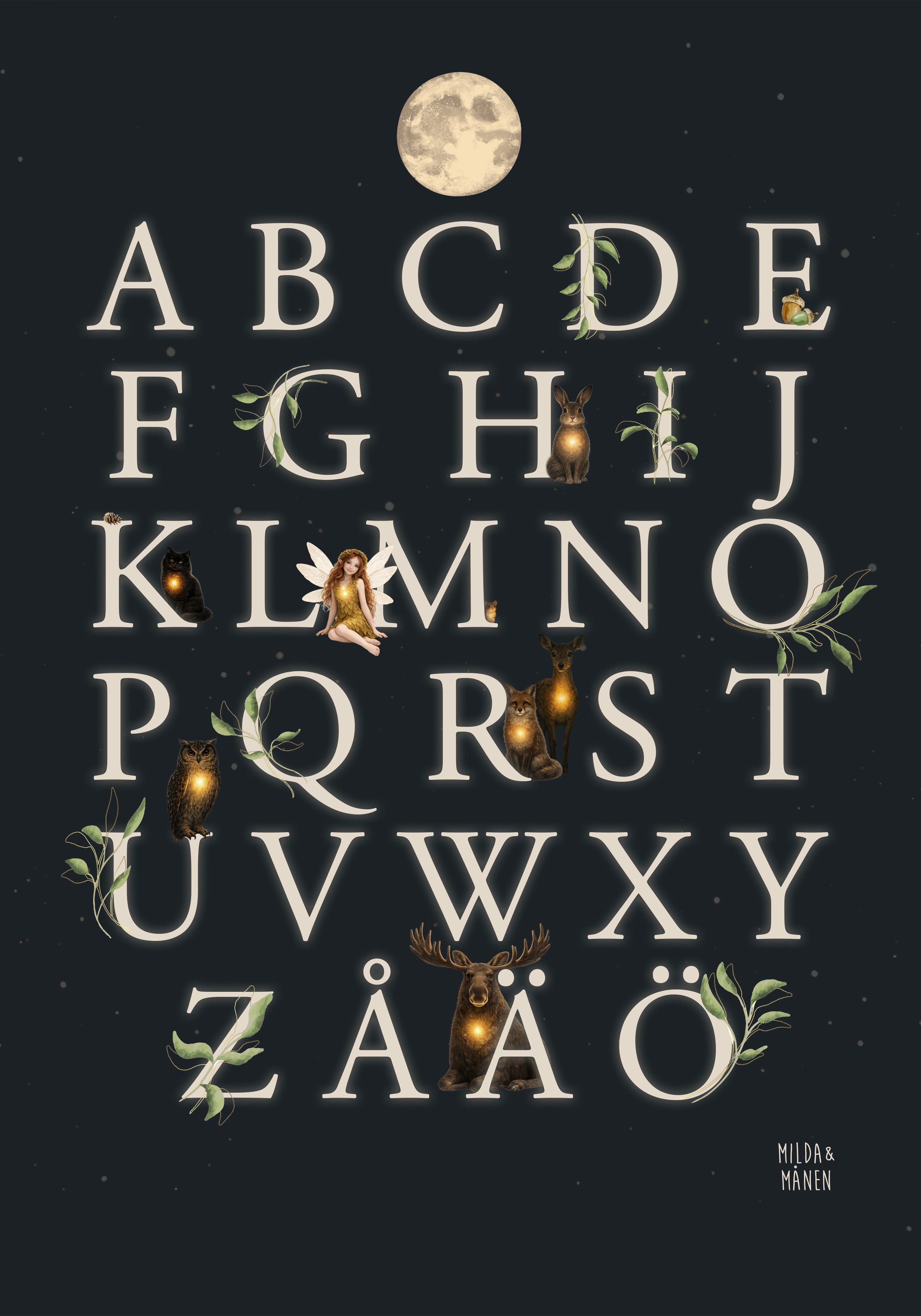 ABC-poster – Milda & Månen